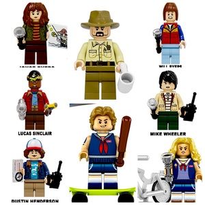 8 New Stranger Things Figures Brick and Block